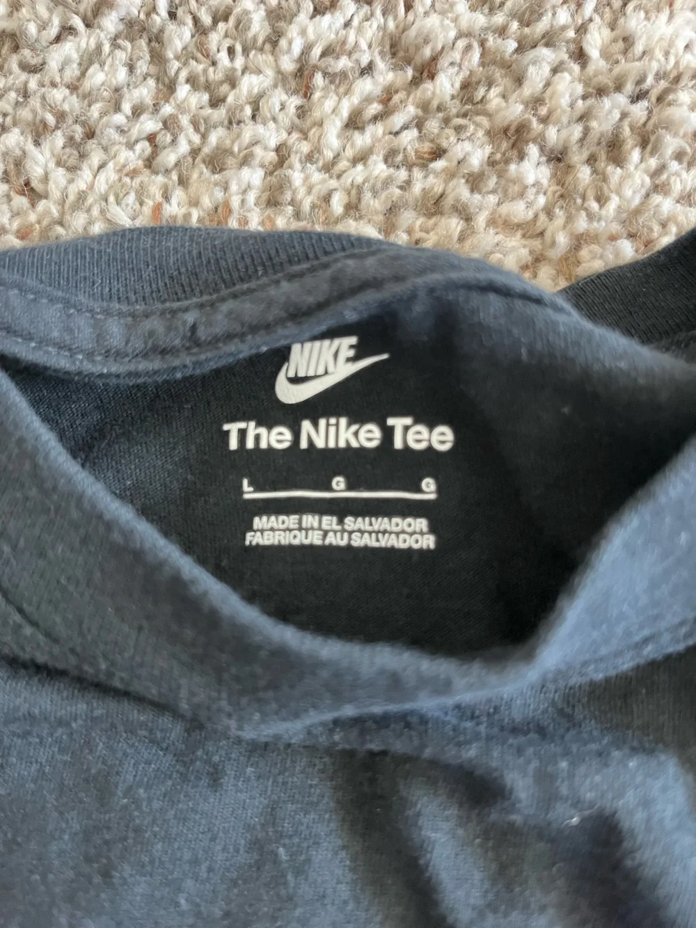 Nike Black Tee with Valentines Day graphic size L boys